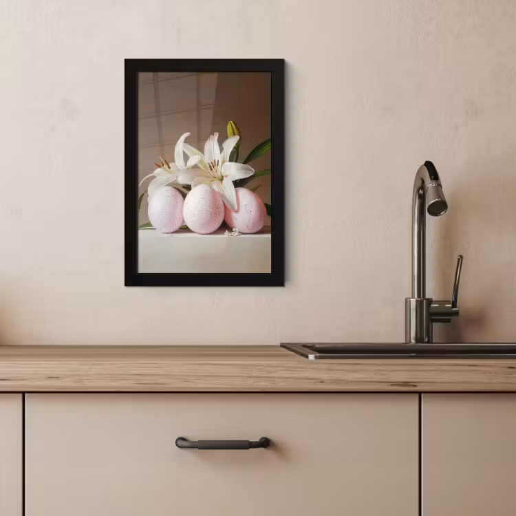 Bilder mit Rahme - Lilien - Eier - Ostern — 3