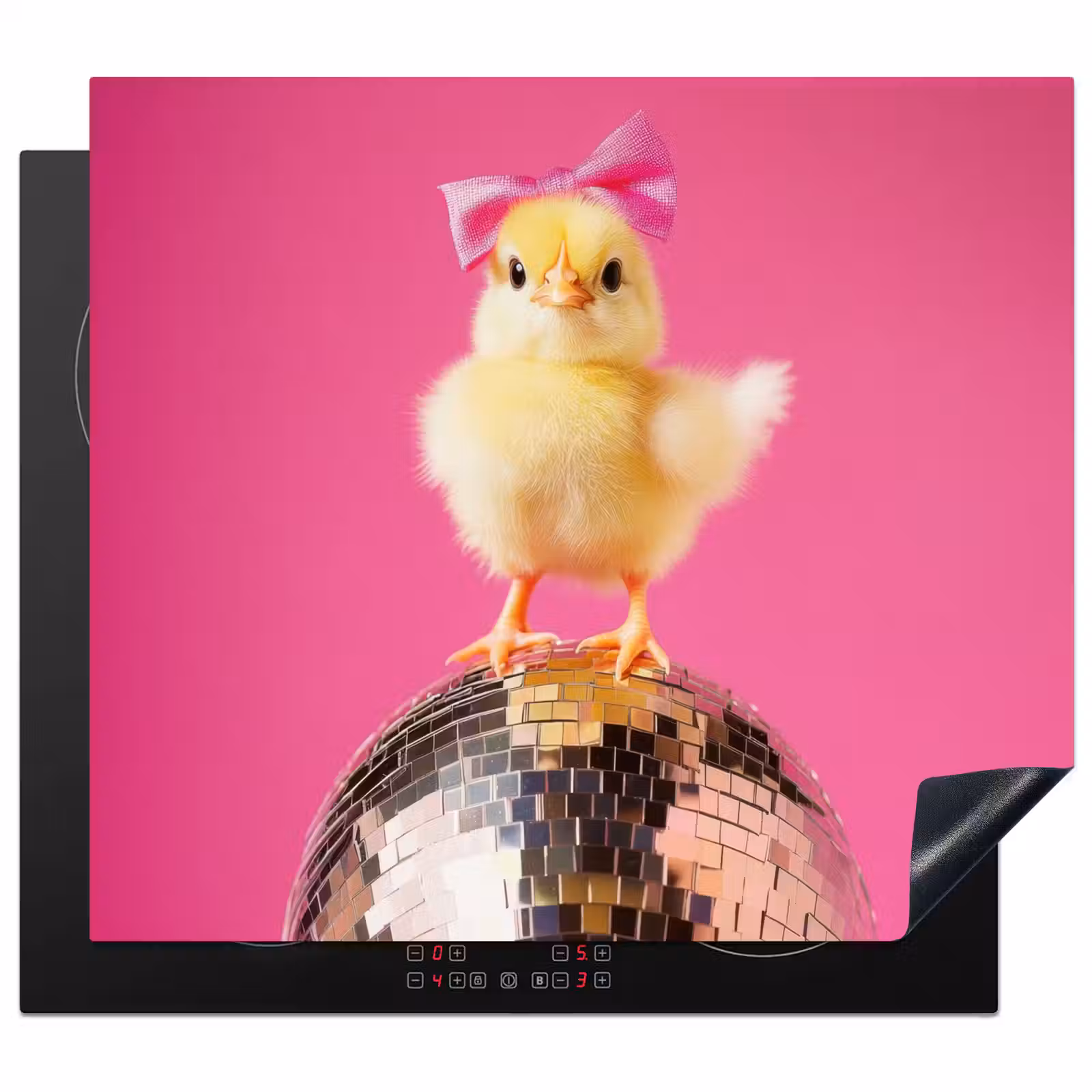 Herdabdeckplatte - Discoball - Küken - Schleife — 1