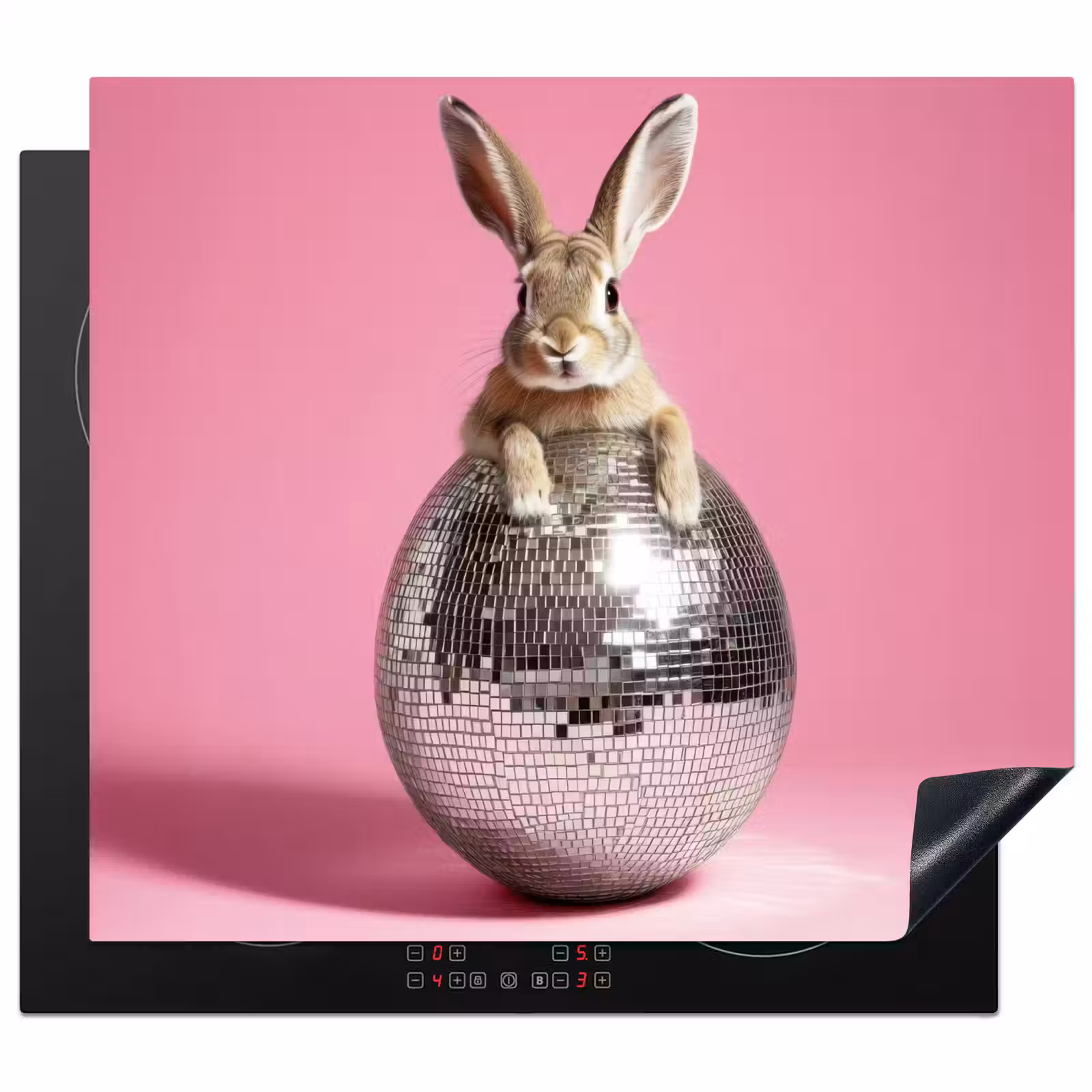 Herdabdeckplatte - Hase - Schleife -Diskokugel — 1