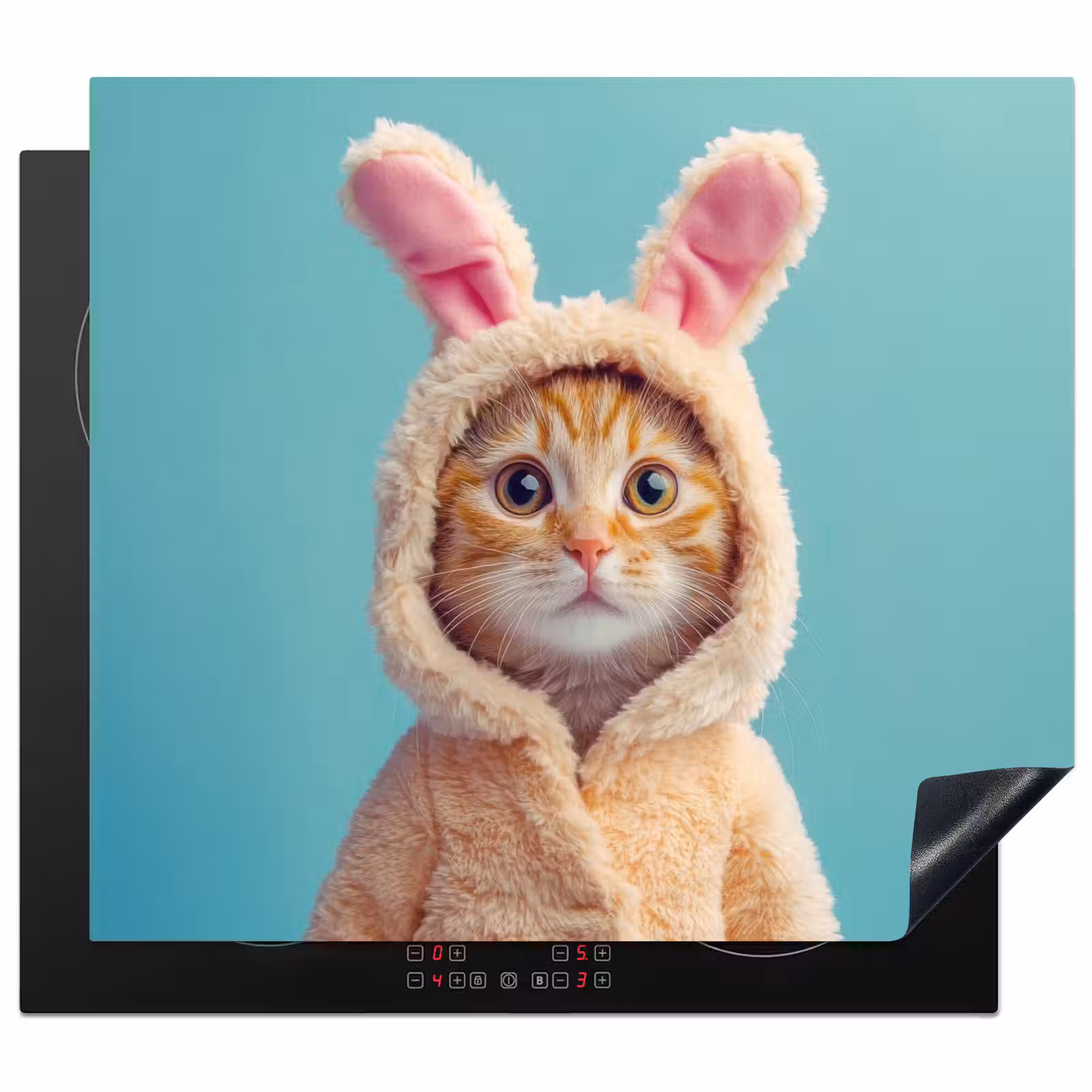 Herdabdeckplatte - Osterhase - Katze - Kostüm — 1