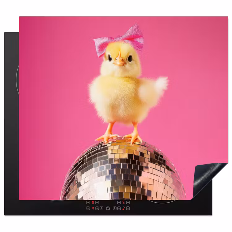 Herdabdeckplatte - Discoball - Küken - Schleife — 1