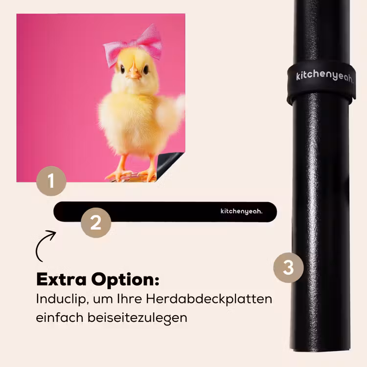 Herdabdeckplatte - Discoball - Küken - Schleife — 8