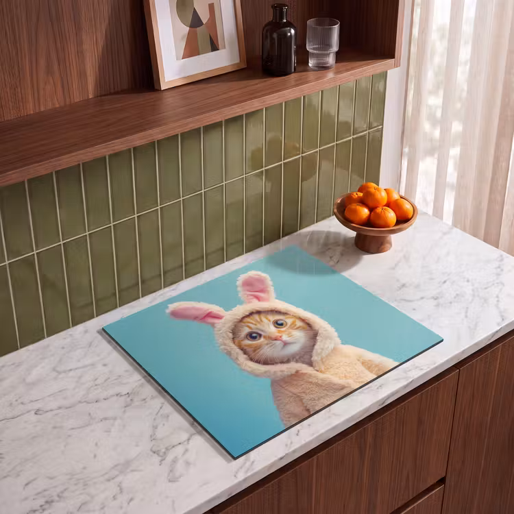 Herdabdeckplatte - Osterhase - Katze - Kostüm — 4