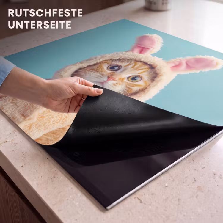 Herdabdeckplatte - Osterhase - Katze - Kostüm — 6