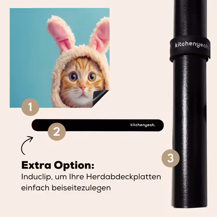 Herdabdeckplatte - Osterhase - Katze - Kostüm — 8