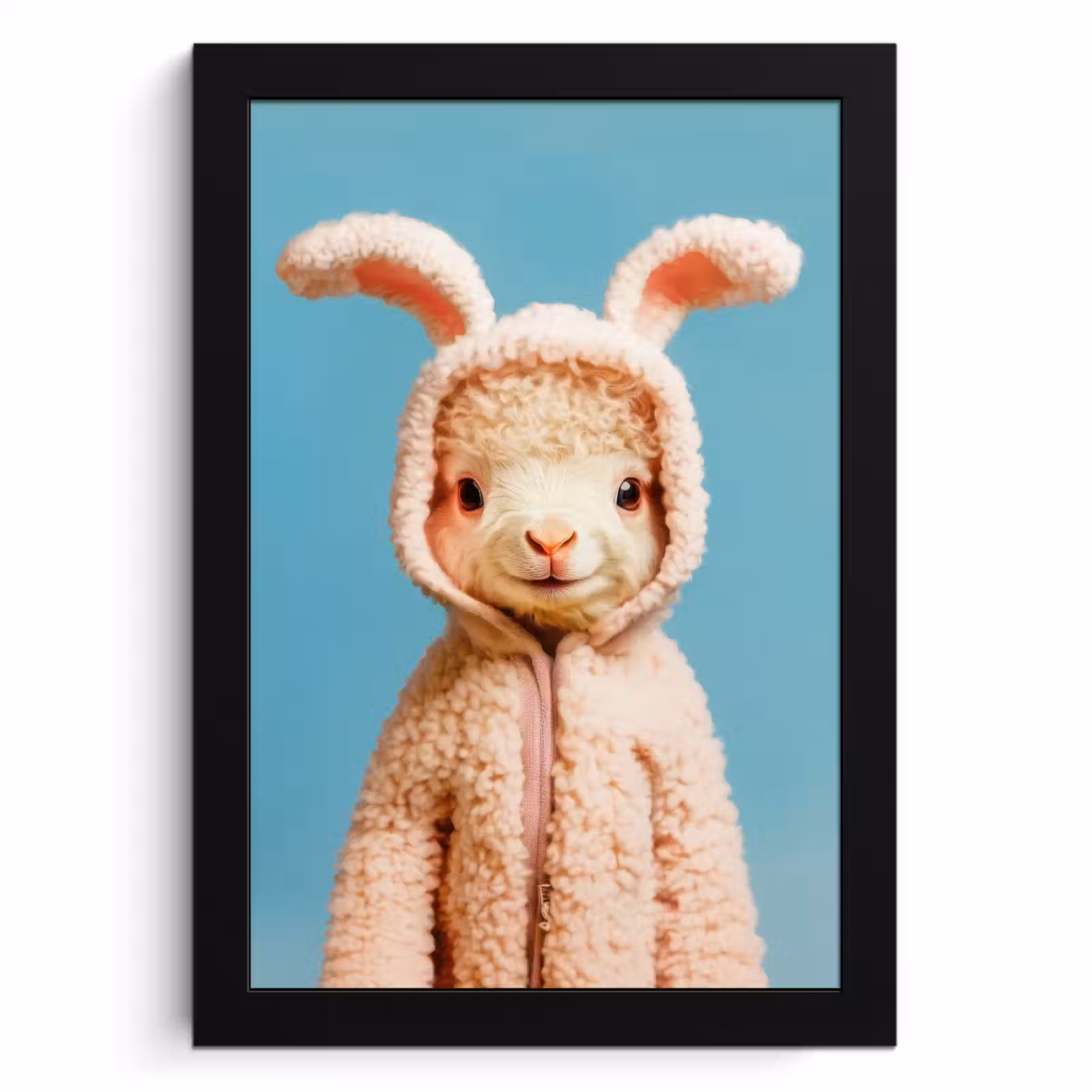 Bilder mit Rahmen - Lamm - Osterhase - Kostüm — 1