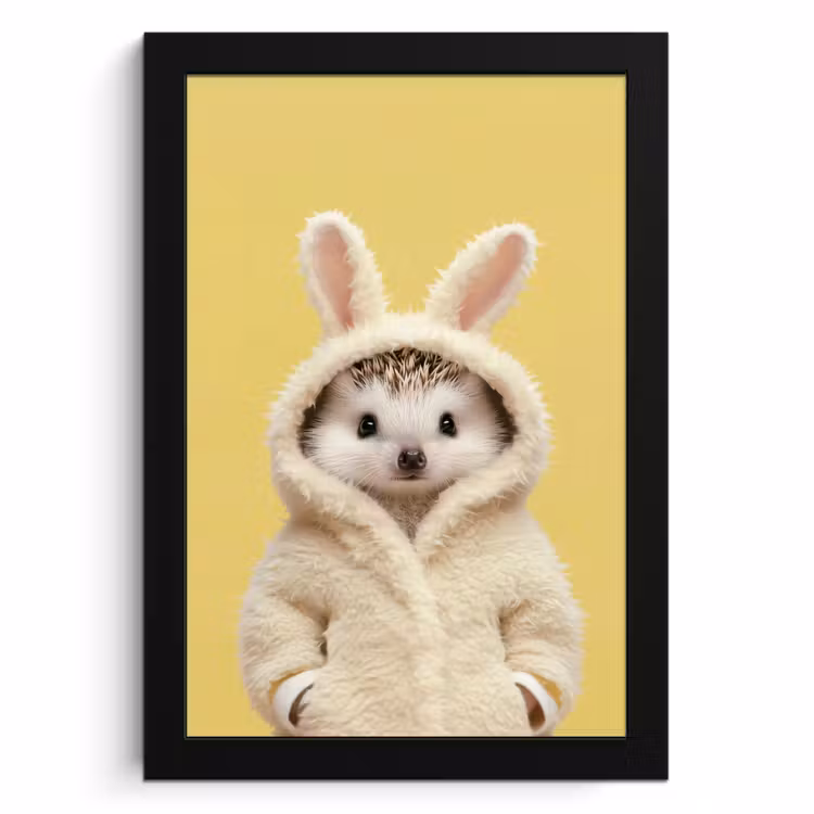 Bilder mit Rahmen - Igel - Osterhase - Kostüm — 1