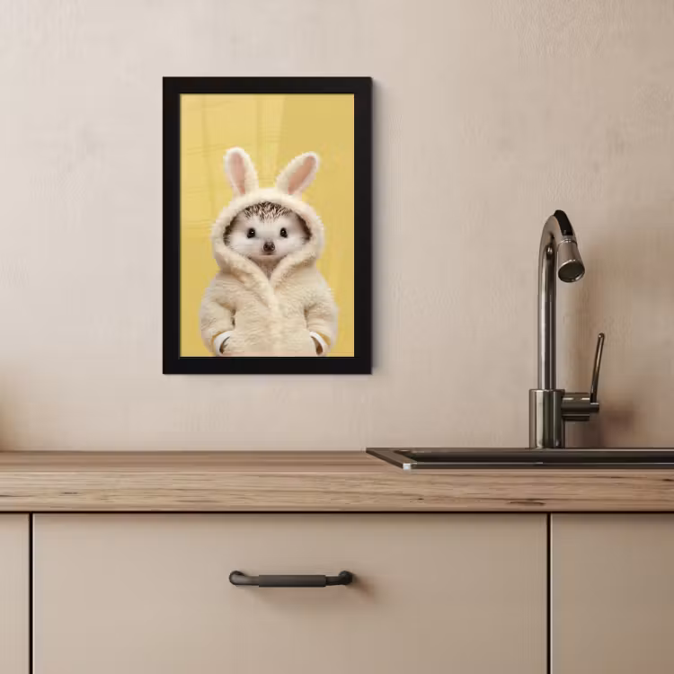 Bilder mit Rahmen - Igel - Osterhase - Kostüm — 2