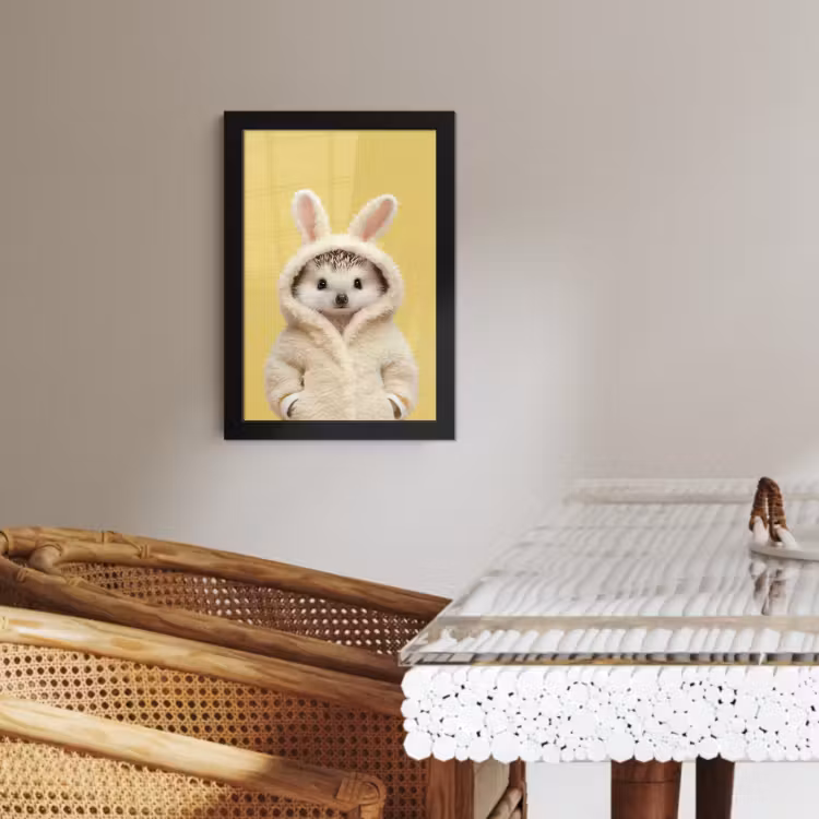 Bilder mit Rahmen - Igel - Osterhase - Kostüm — 4