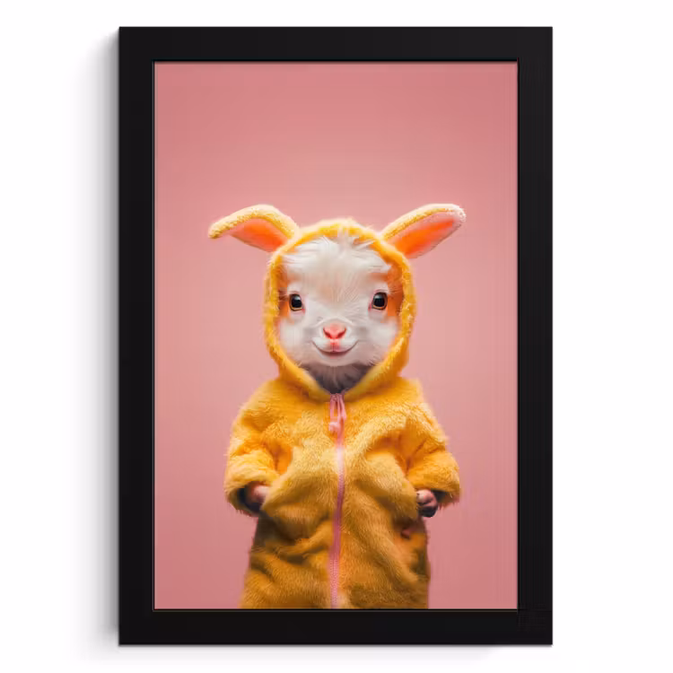 Bilder mit Rahmen - Kostüm - Ziege - Osterhase — 1