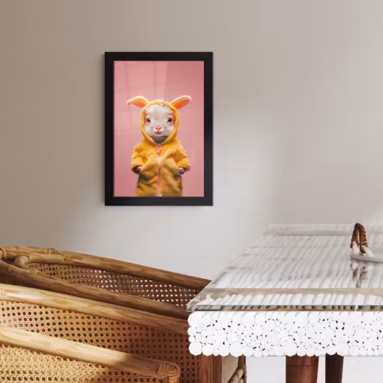 Bilder mit Rahmen - Kostüm - Ziege - Osterhase — 2