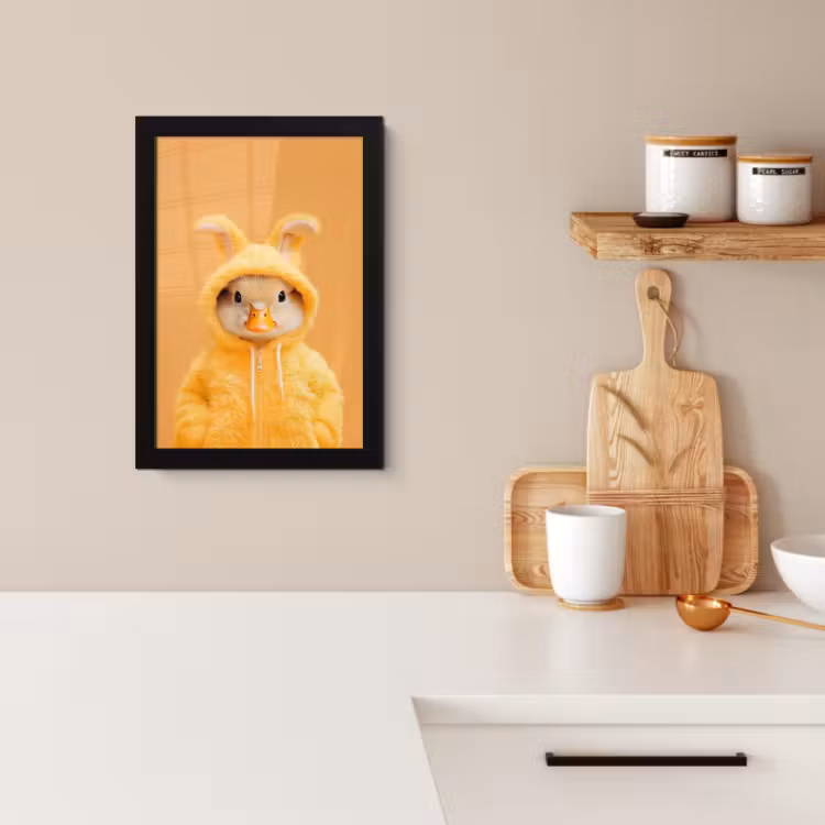 Bilder mit Rahmen - Osterhase - Kostüm - Ente — 1