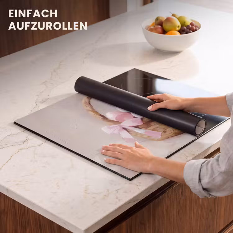 Herdabdeckplatte - Korb - Eier - Rosa — 7