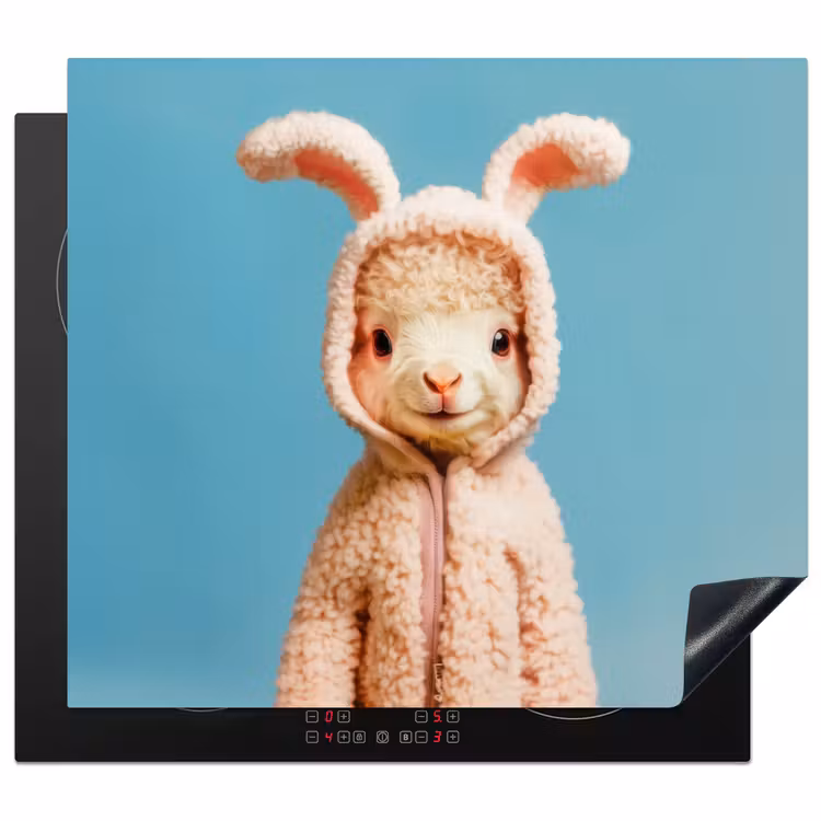 Herdabdeckplatte - Lamm - Osterhase - Kostüm — 1
