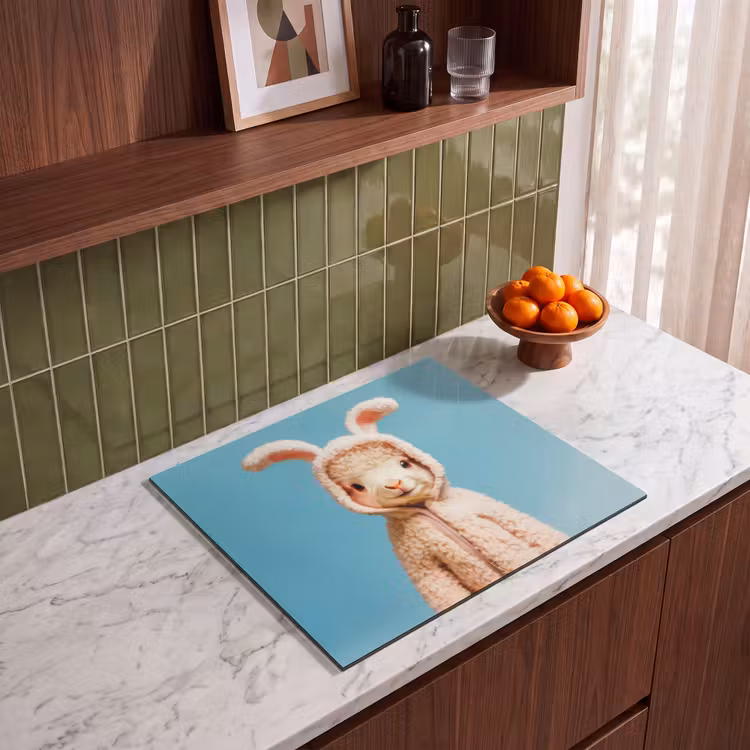 Herdabdeckplatte - Lamm - Osterhase - Kostüm — 4