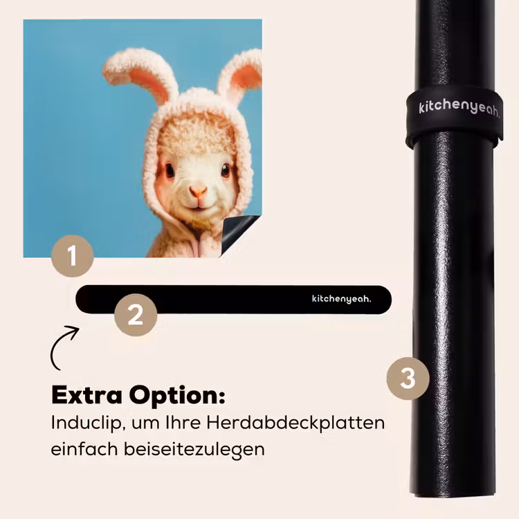 Herdabdeckplatte - Lamm - Osterhase - Kostüm — 8