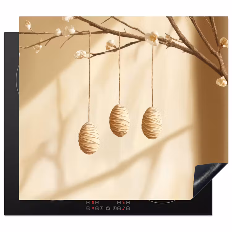 Herdabdeckplatte - Beige - Osterkuchen - Eier — 1