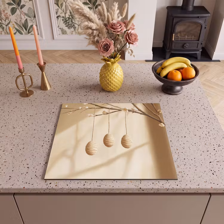 Herdabdeckplatte - Beige - Osterkuchen - Eier — 3
