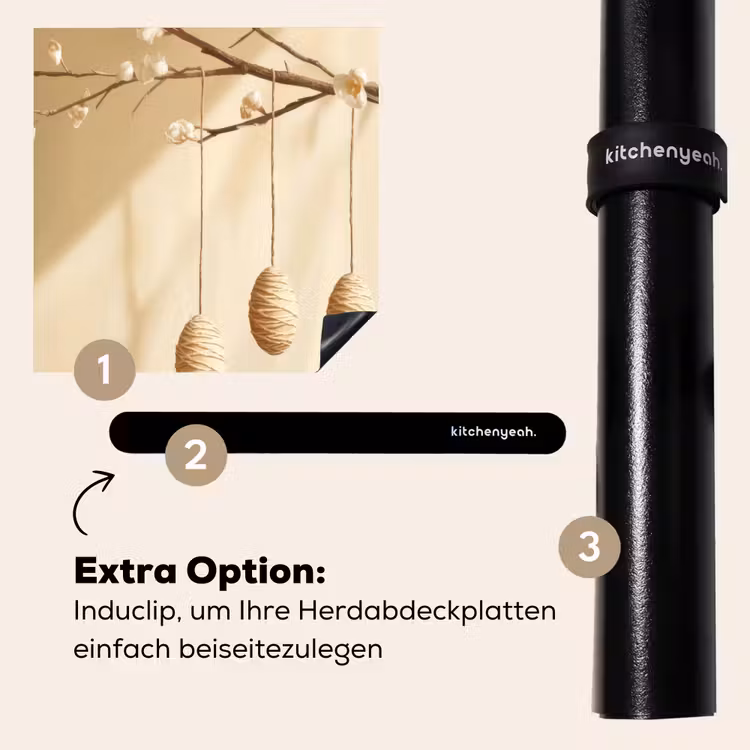 Herdabdeckplatte - Beige - Osterkuchen - Eier — 8