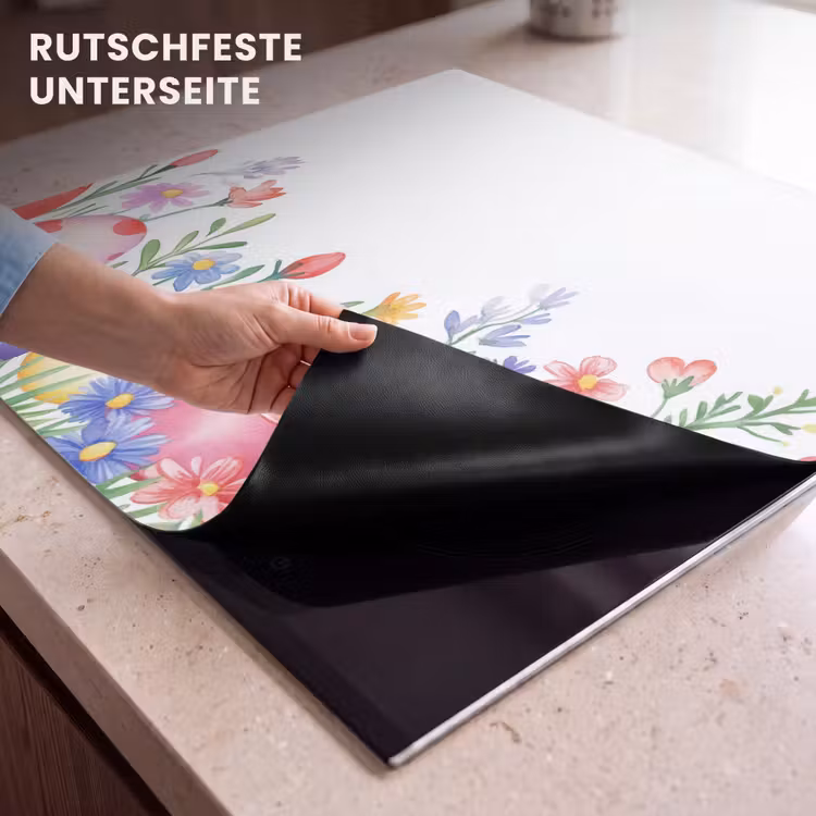 Herdabdeckplatte - Blumengarten - Bunt - Eier — 6