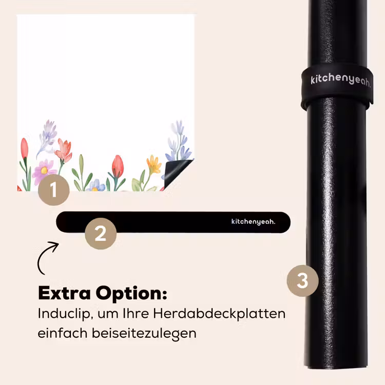 Herdabdeckplatte - Blumengarten - Bunt - Eier — 8