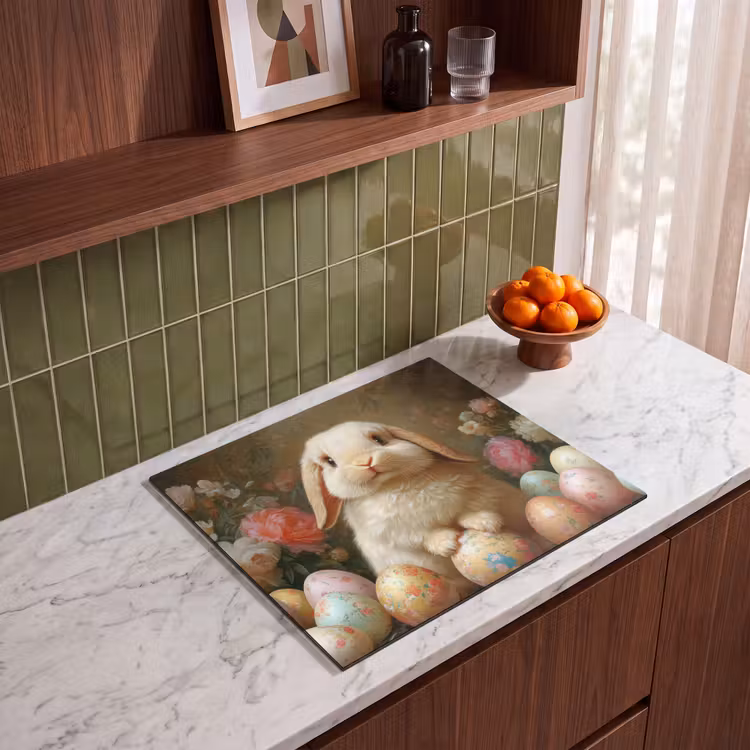 Herdabdeckplatte - Kaninchen - Ostereier - Stilleben — 4