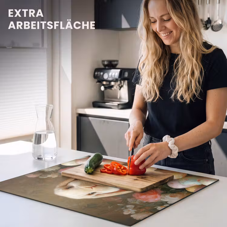 Herdabdeckplatte - Kaninchen - Ostereier - Stilleben — 5