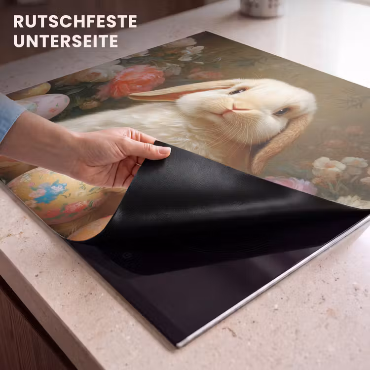 Herdabdeckplatte - Kaninchen - Ostereier - Stilleben — 6