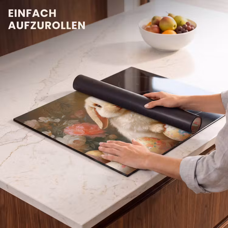 Herdabdeckplatte - Kaninchen - Ostereier - Stilleben — 7
