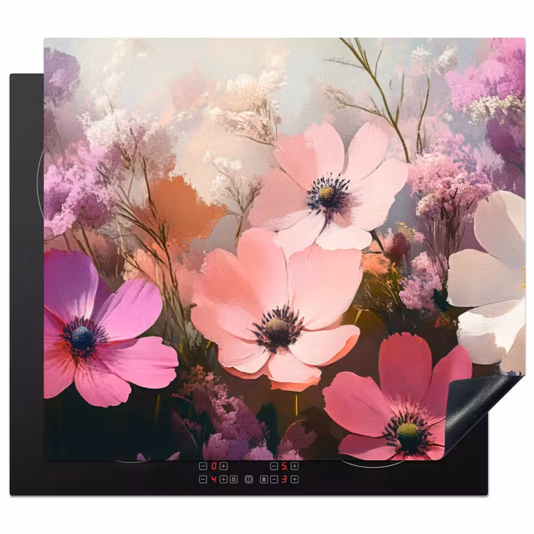 Herdabdeckplatte - Blumen - Bunt - Blühend — 1
