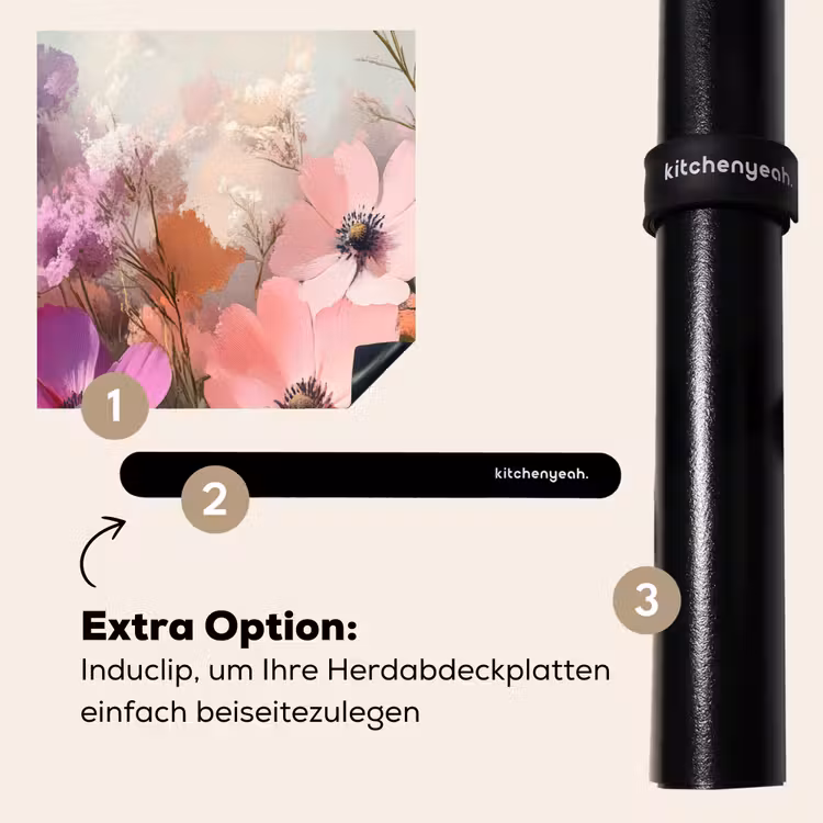 Herdabdeckplatte - Blumen - Bunt - Blühend — 8