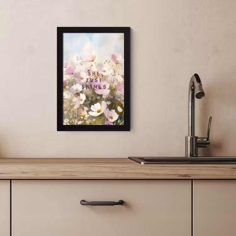 Bilder mit Rahmen - Zitat - Blumen - Malerisch — 3