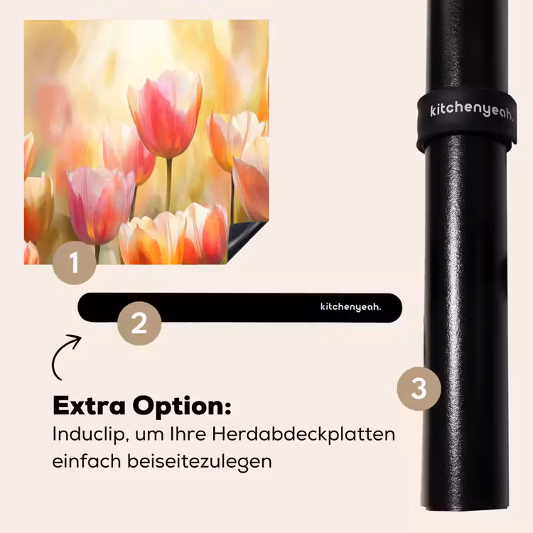 Herdabdeckplatte - Tulpen - Märchenhaft - Farbenfroh — 8