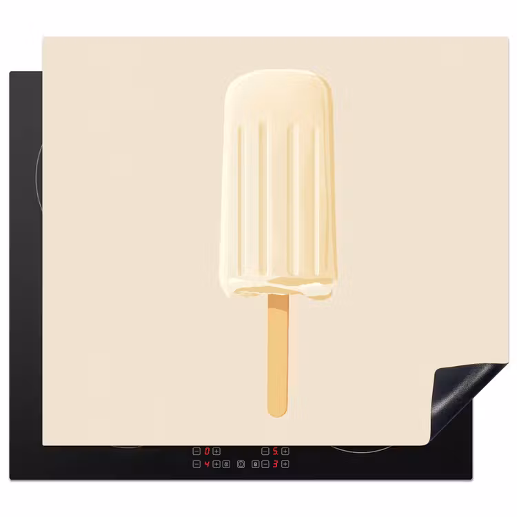 Herdabdeckplatte - Minimalist - Wassereis - Stick - Beige — 1