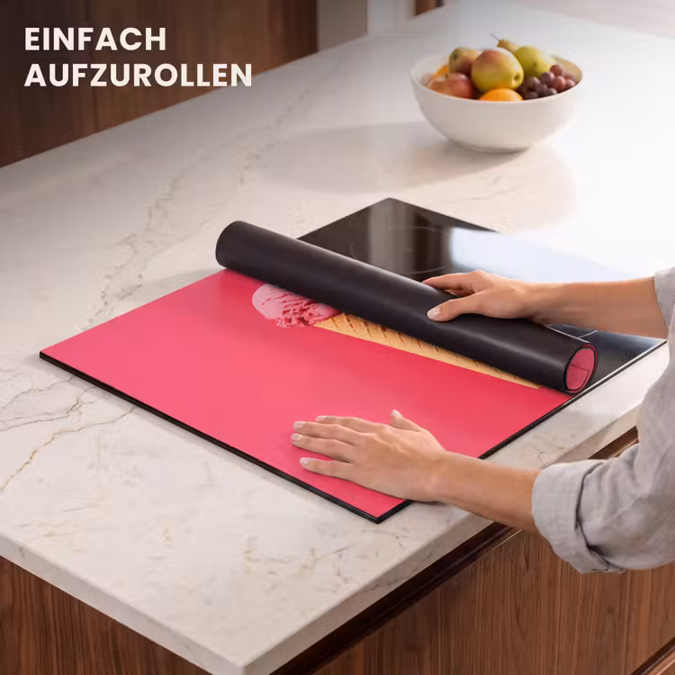 Herdabdeckplatte - Schaufel Eiscreme - Rosa - Horn — 7