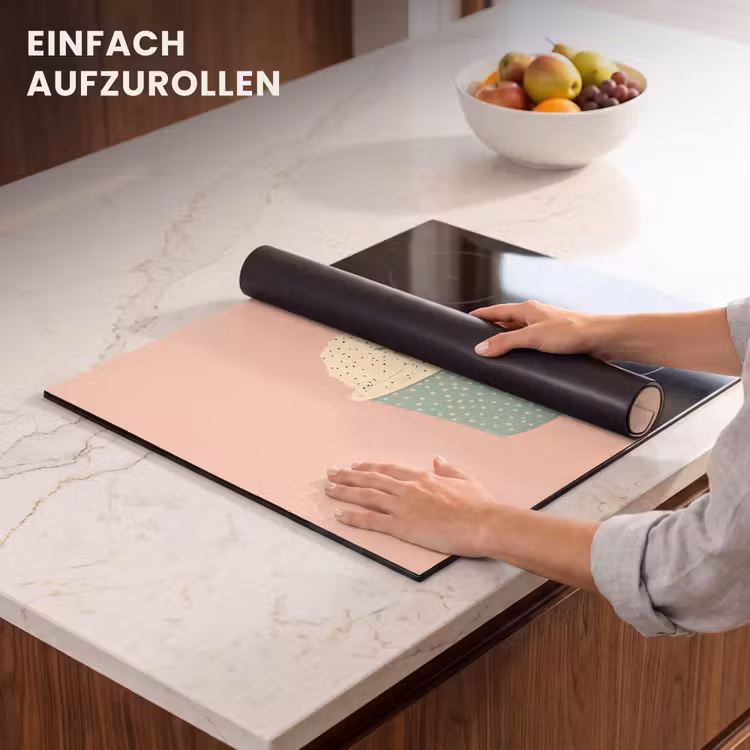 Herdabdeckplatte - Tablett - Eiscreme - Erdbeere - Rosa — 7