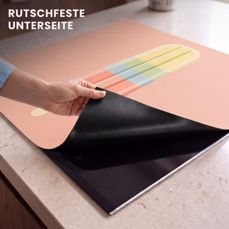 Herdabdeckplatte - Wassereis - Pastelltöne - Minimalistisch — 6