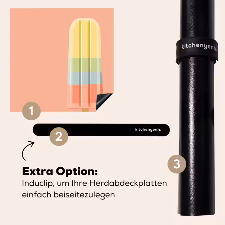 Herdabdeckplatte - Wassereis - Pastelltöne - Minimalistisch — 8