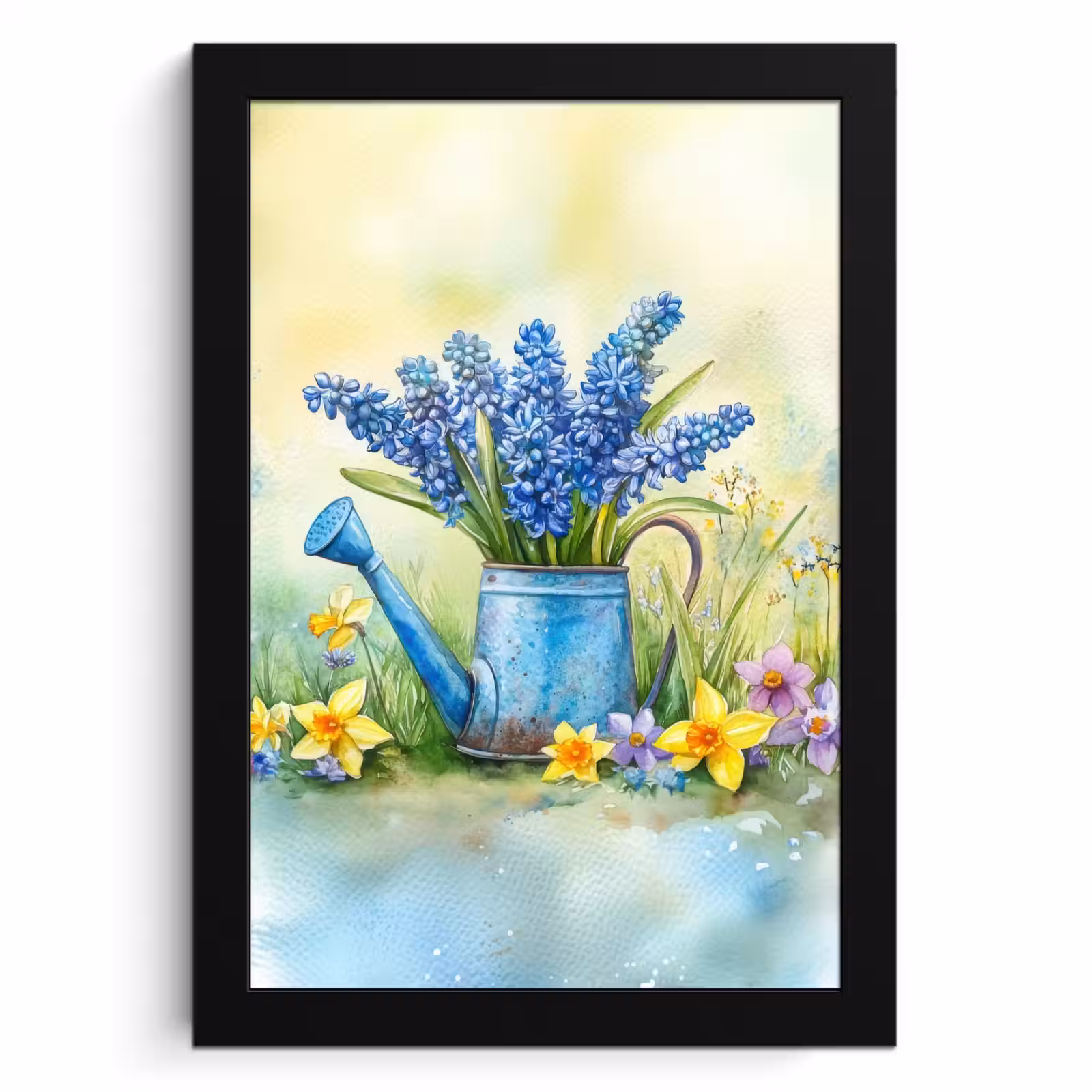 Bilder mit Rahmen - Gießkanne - Lavendel - Blüten — 1