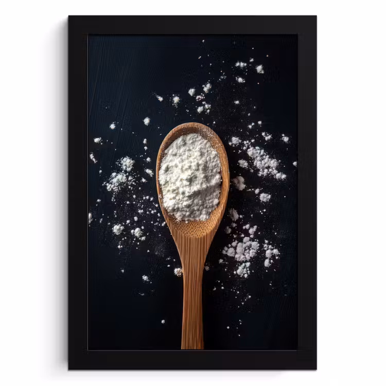 Bilder mit Rahmen - Mehl - Holz - Löffel — 1