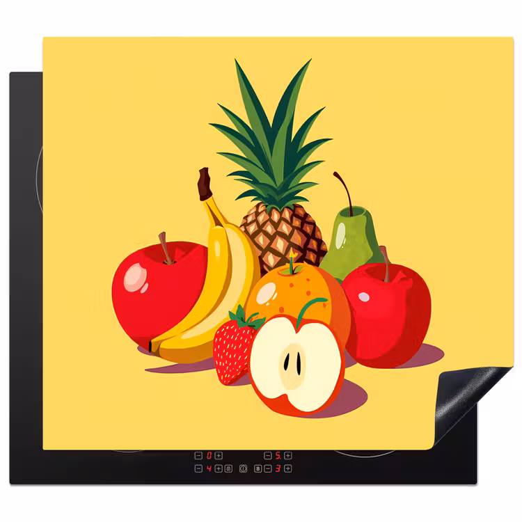 Herdabdeckplatte - Obst - Illustration - Farbenfroh — 1