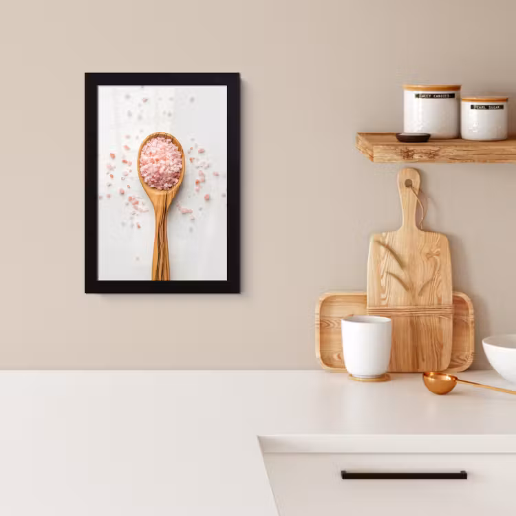 Bilder mit Rahmen - Löffel - Salz - Rosa — 3