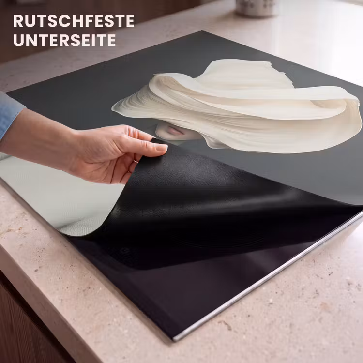 Herdabdeckplatte - Frau - Beige - Hut — 6