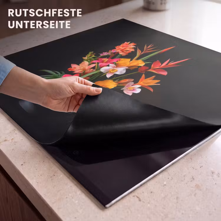 Herdabdeckplatte - Blumenstrauß - Blumen - Exotisch — 6