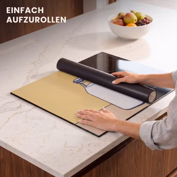 Herdabdeckplatte - Gläser - Flasche - Illustration - Milch — 7