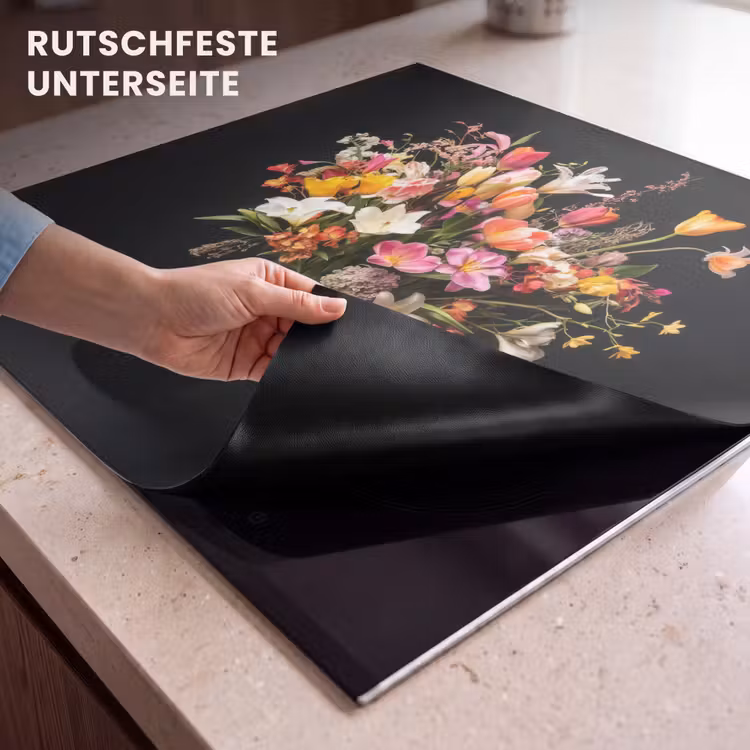 Herdabdeckplatte - Vase - Blumen - Tulpen — 6