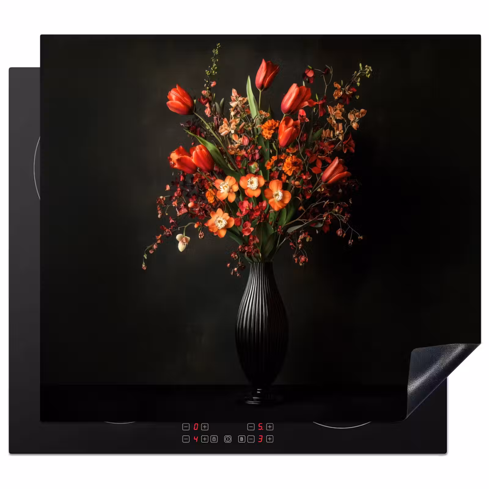 Herdabdeckplatte - Blumen - Zweige - Strauß — 1