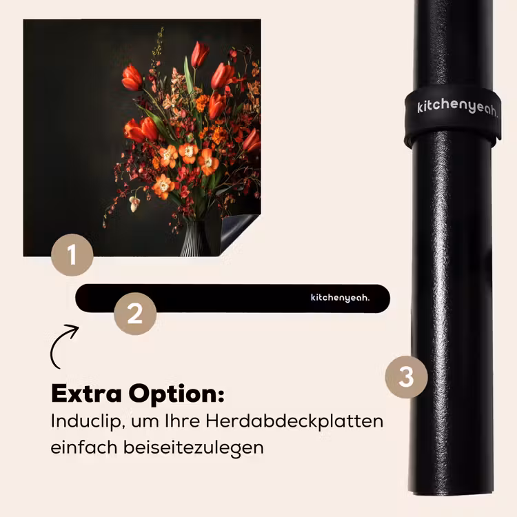 Herdabdeckplatte - Blumen - Zweige - Strauß — 8