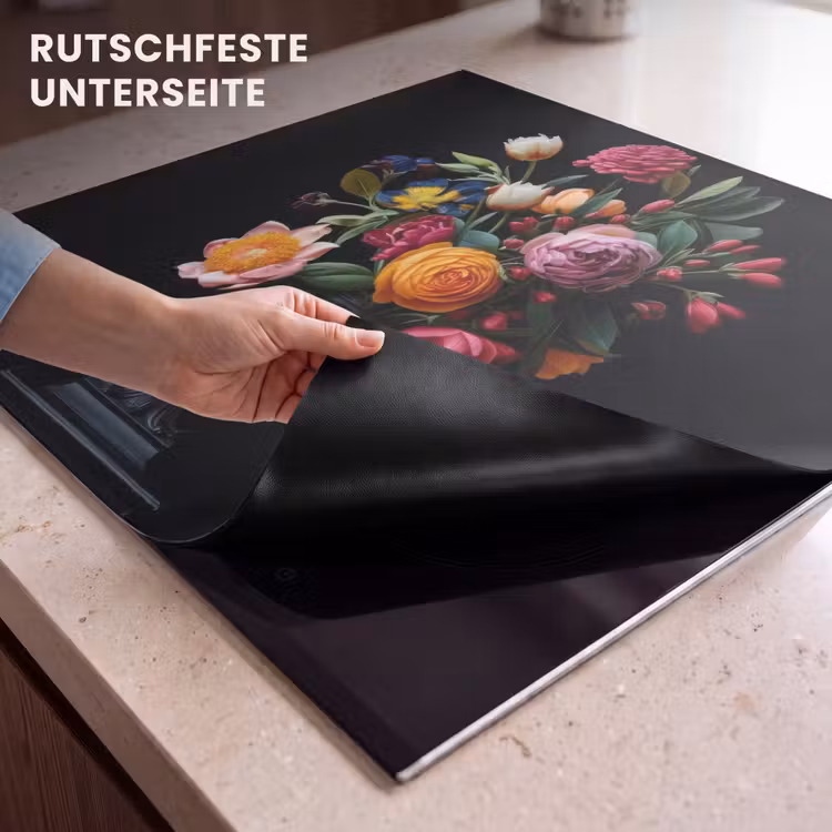 Herdabdeckplatte - Blumenstrauß - Romantisch - Farbenfroh — 6