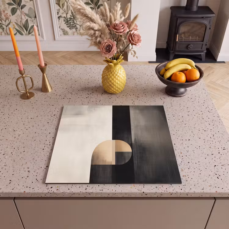 Herdabdeckplatte - Formen - Modern - Schwarz — 3